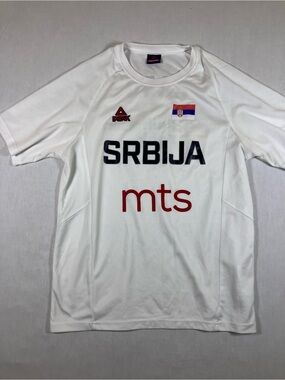 Serbia White Home Jersey - SRBIJA mts